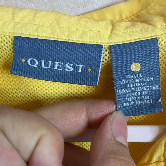 Quest Yellow Vented Long Sleeve Button Up Size XL - Picture 5 of 6